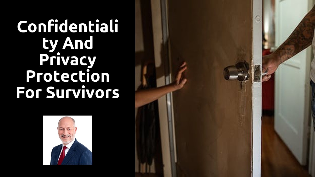 Confidentiality and privacy protection for survivors