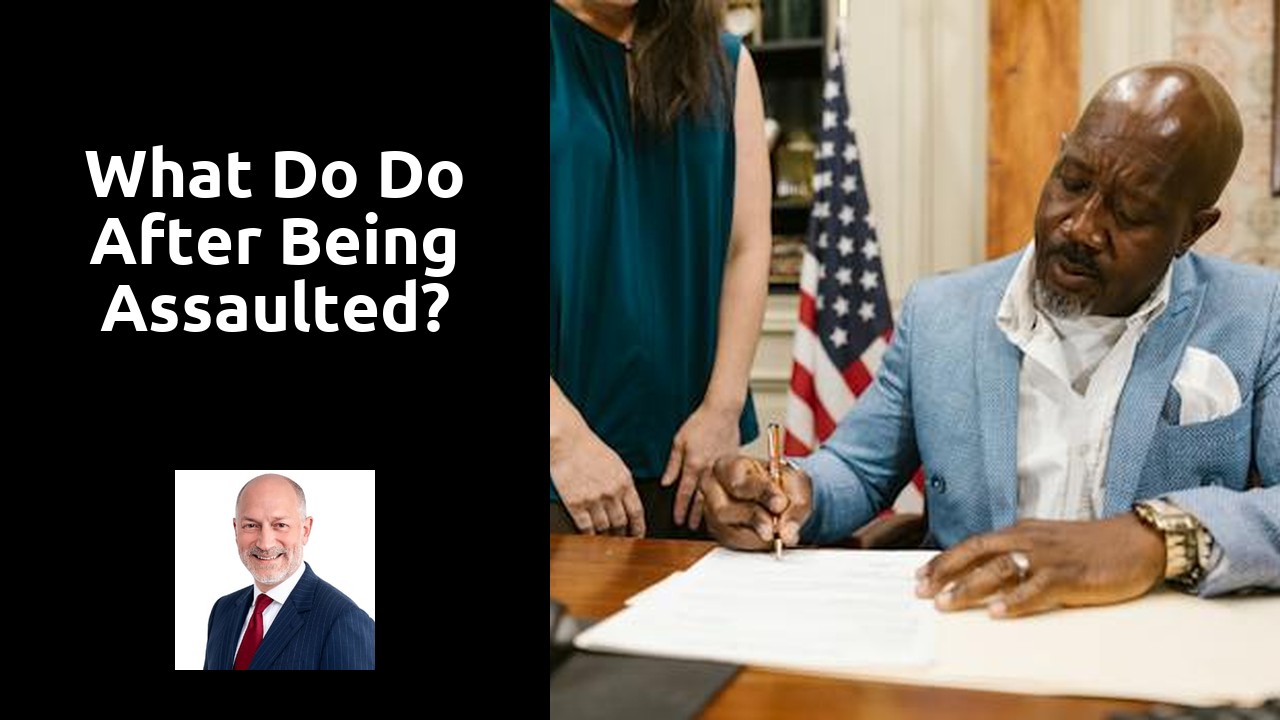 What do do after being assaulted?